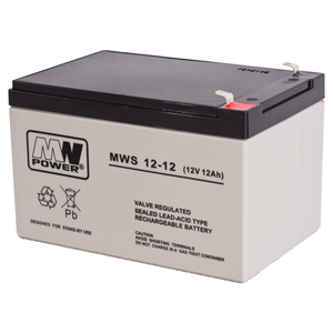 Akumulator 12V  12Ah AGM MWS 151x98x100. Żywotność 3-5 lat.