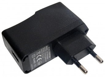 Zasilacz  5V/1,0A DC sieciowy USB czarny