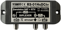 Zwrotnica antenowa SAT-RTV  RS-01Hs DCtv AMS