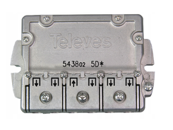 Rozgałęźnik Televes 1-wejście / 5 wyjść 5-2400MHz 543802