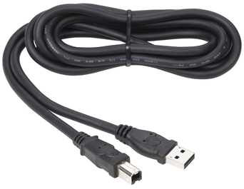 Kabel USB 2.0 A/B 5,0m czarny EU2106
