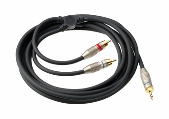 Kabel Jack wt.3,5/2xRCA  3,0mKHC006