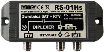 Zwrotnica antenowa SAT-RTV  RS-01Hs AMS