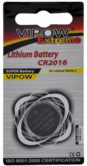 Bateria litowa CR2016 VIPOW [1szt/bl.]