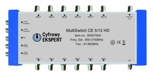 Multiswitch Cyfrowy Expert  5/12 HD