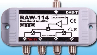Wzmacniacz ant. AMS RAW-114 zasilanie 5V
