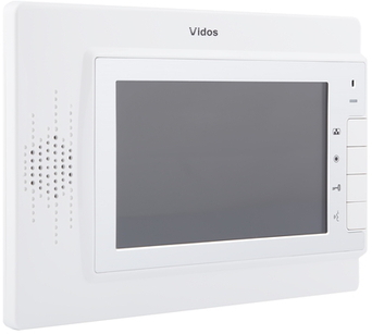 VIDOS Monitor M320W ekran LCD 7" biały