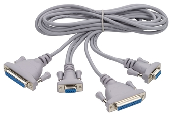 Kabel szeregowy RS232 2x DB9 2XDB25 (gn9p/gn25) EU1103 3m Null-Modem